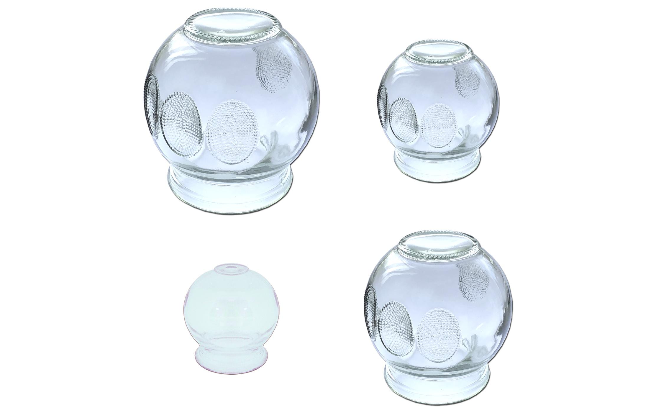 Schröpfglas Set mit Griffvertiefung 4 -teiligSchröpfglas in vier Grössen