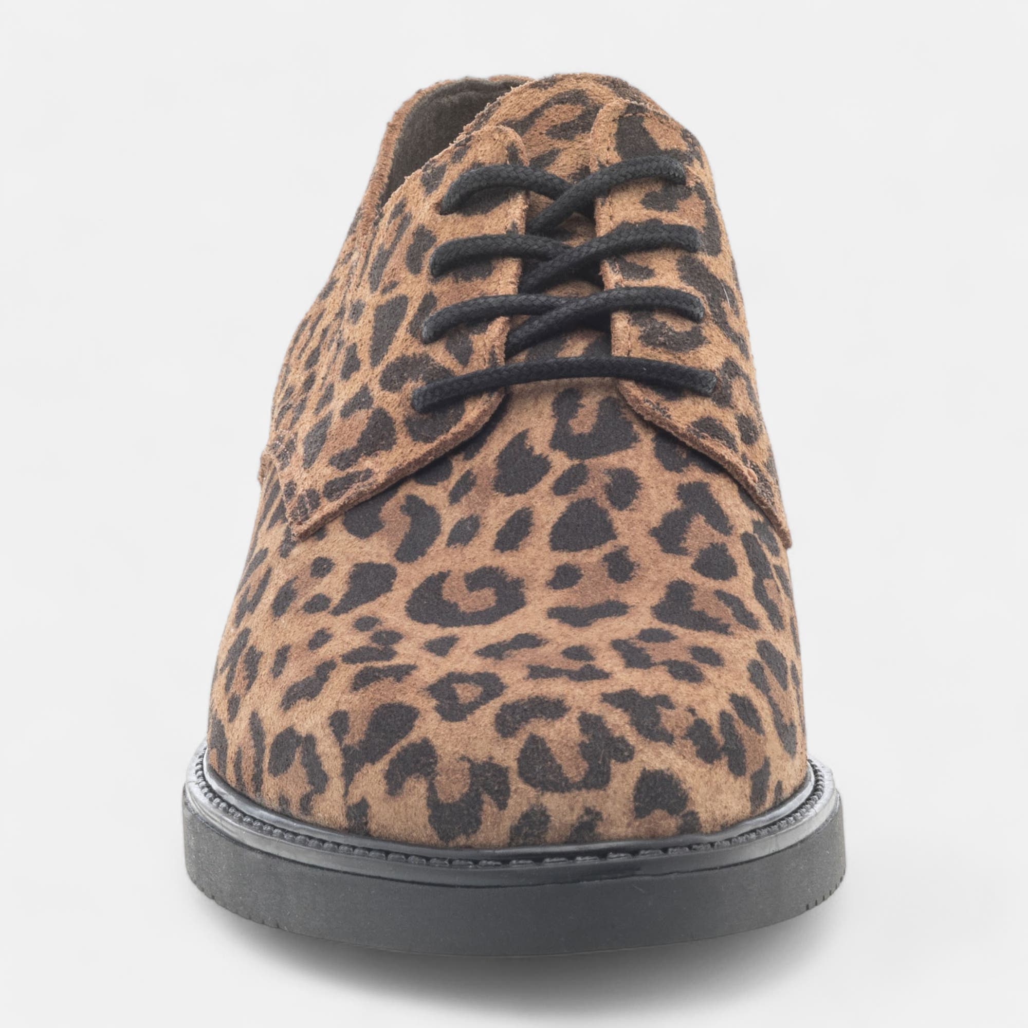Derbies Femme en cuir cognac