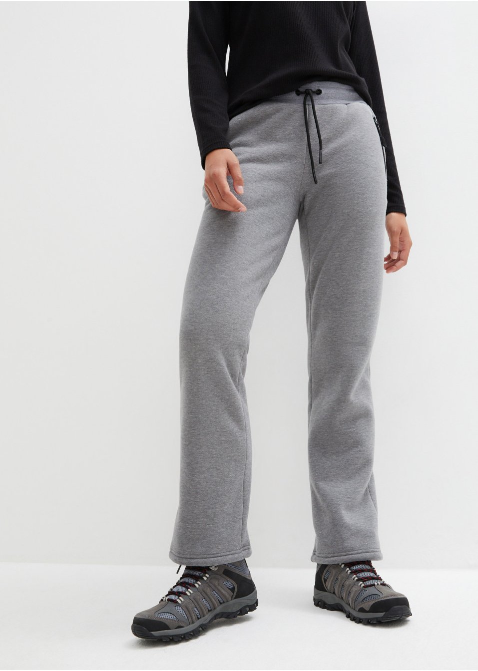 Pantalon de jogging fonction thermo avec doublure polaire, ample
