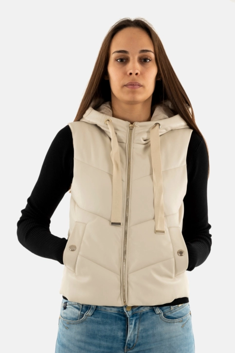 Gilets sans manche morgan 232-gsolo ivoire