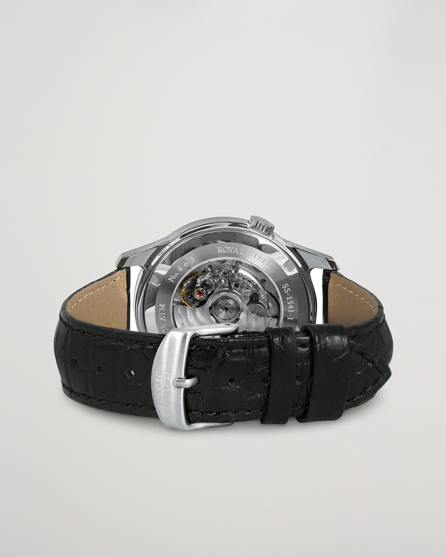 Sjöö Sandström Royal Steel Classic 41mm Black and Black Alligator
