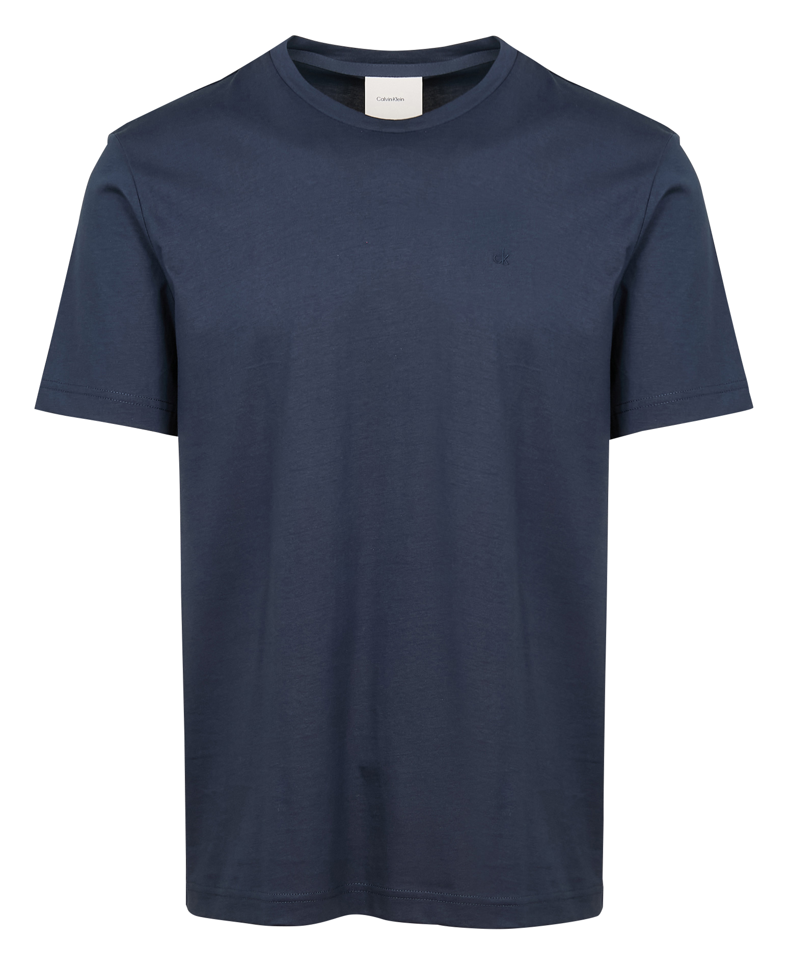 Tee-shirt col rond en coton bio | Bleu