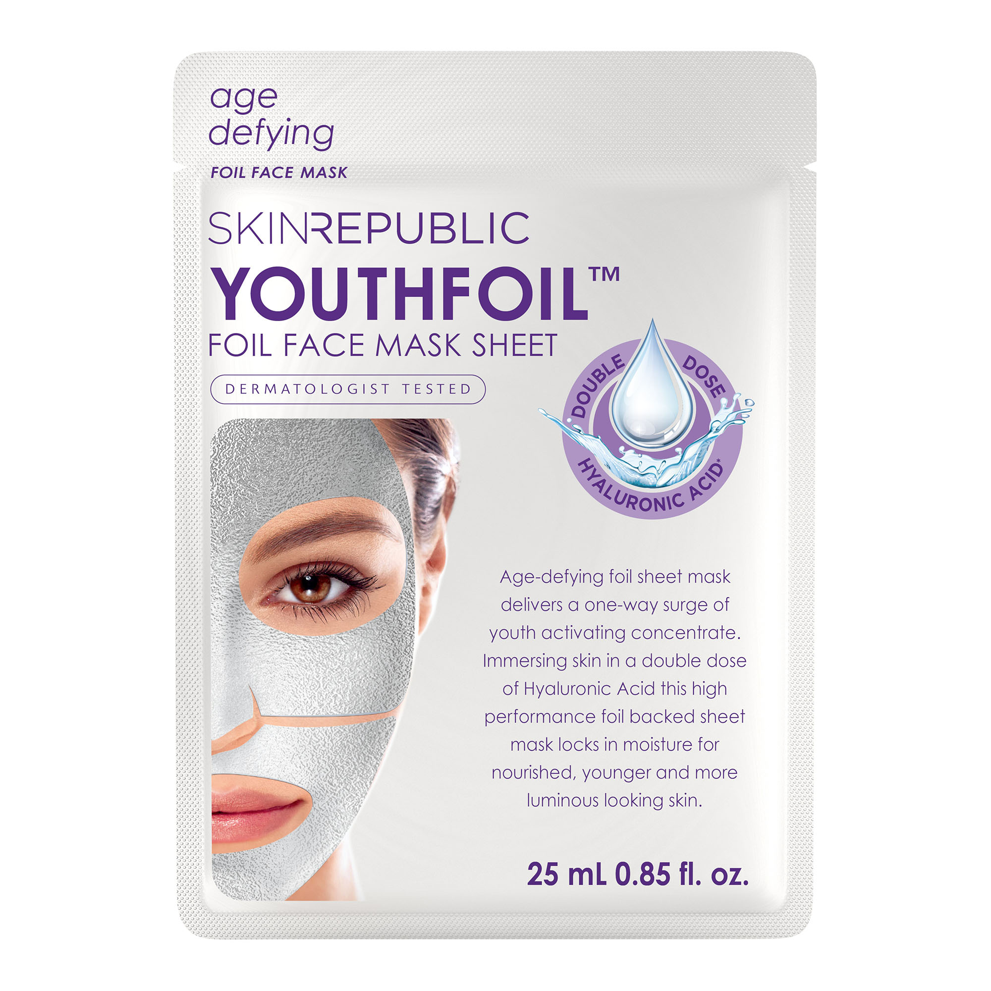 SKIN REPUBLIC Hyaluronic Boost Youthfoil Face Mask Face Mask Btl 25 ml