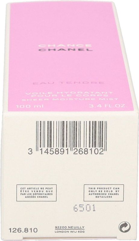 CHANEL Chance Eau Tendre Delicate Fragrance for Women 100 ml