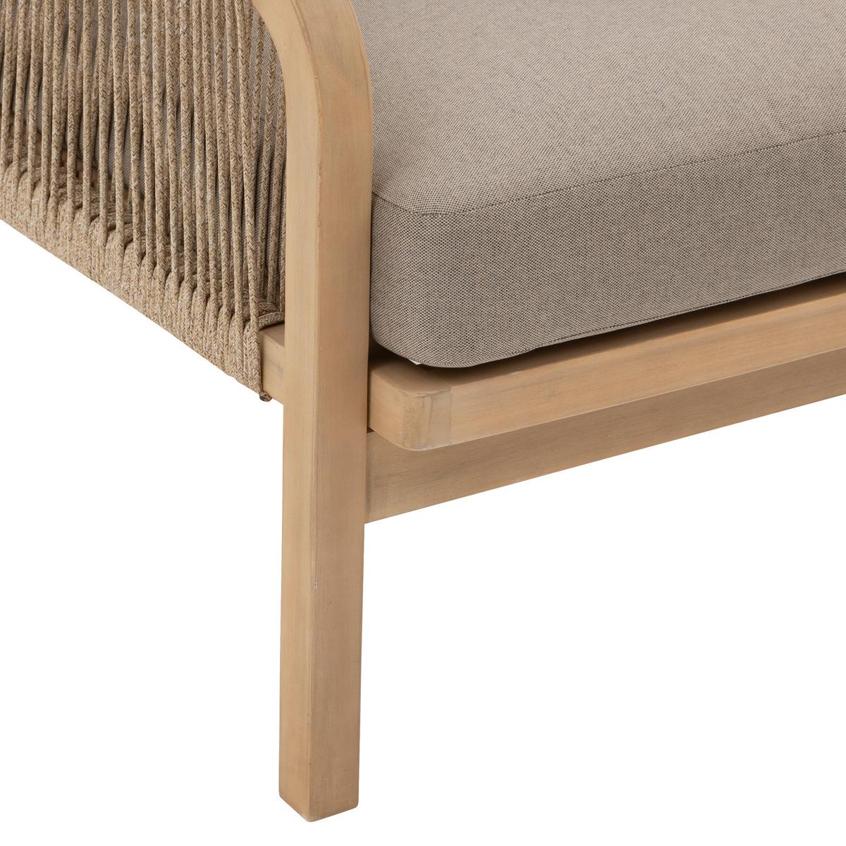 SALON PAPOUASIE ACACIA TAUPE 5 PLACES
