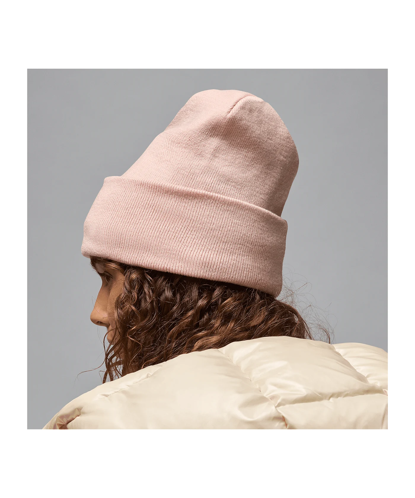 Jordan Peak Lined Beanie Pink F601