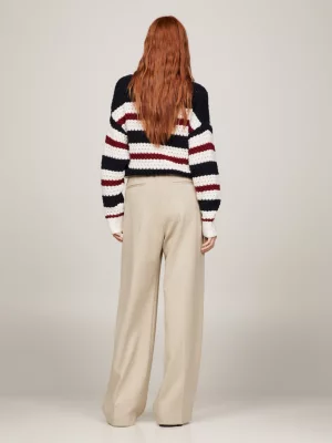 Calças de malha Crest Relaxed Wide Leg