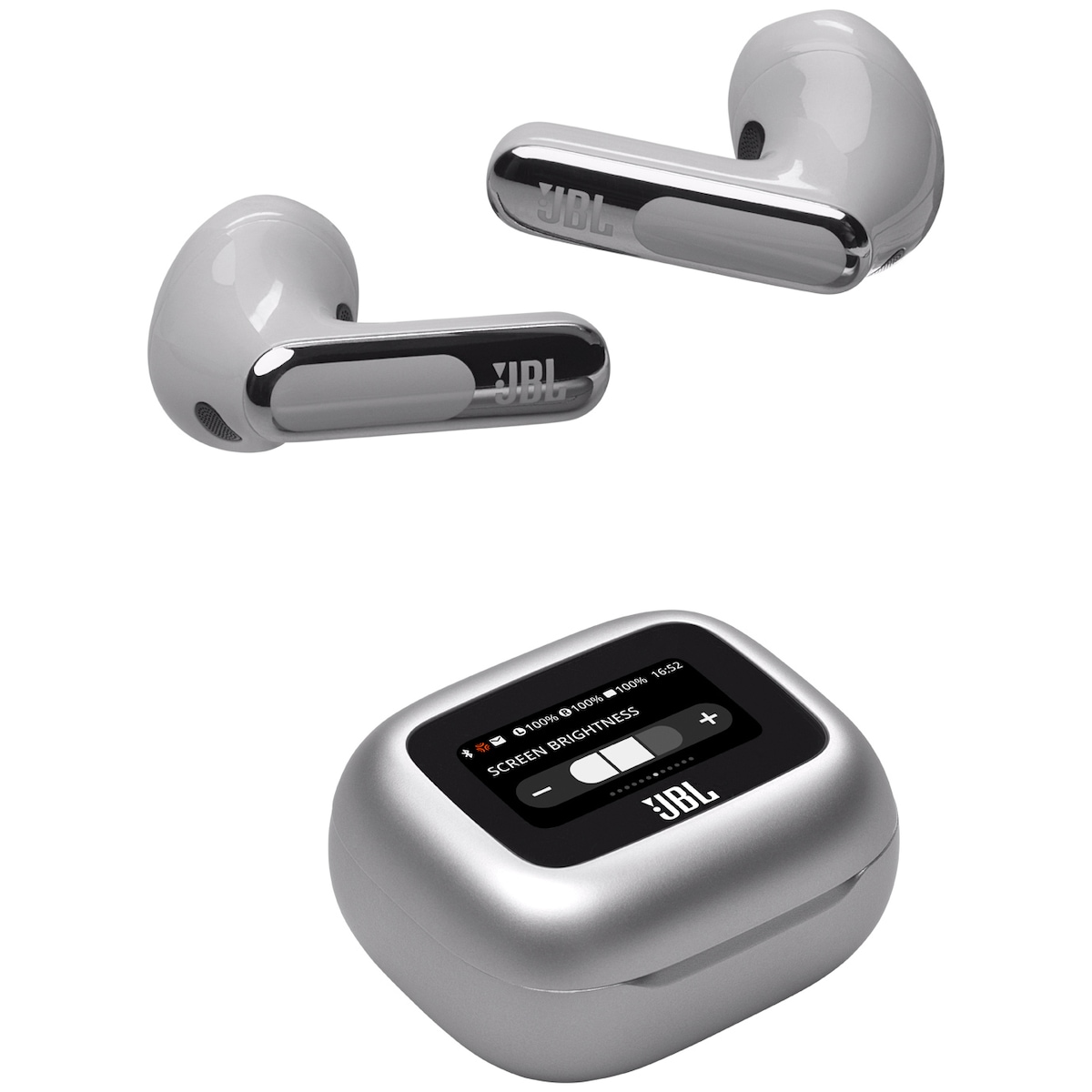 JBL Live Flex 3 helt trådløse in-ear hodetelefoner (sølv)