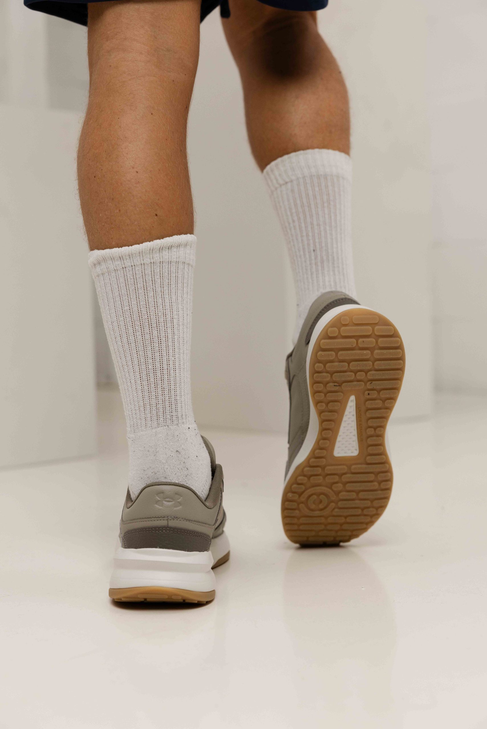 Under Armour Edge Leather Sneakers Heren Beige