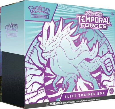 Pokémon Scarlet & Violet Temporal Forces Elite Trainer Box Samling Blandet