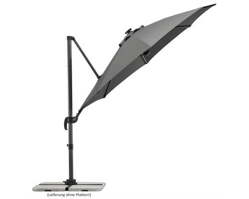 Schneider Rhodos Blacklight parasol Ø 300 cm antraciet