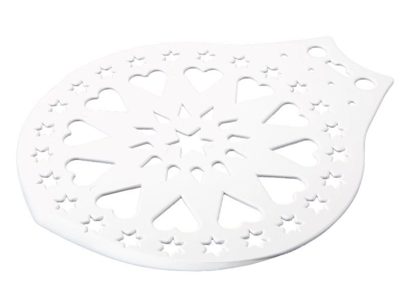 Städter Tortenschablone Weiss, 28 cm Kuchenheber und Verzierschablone