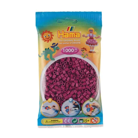 Hama Bügelperlen Midi Pflaume, 1000 Stück