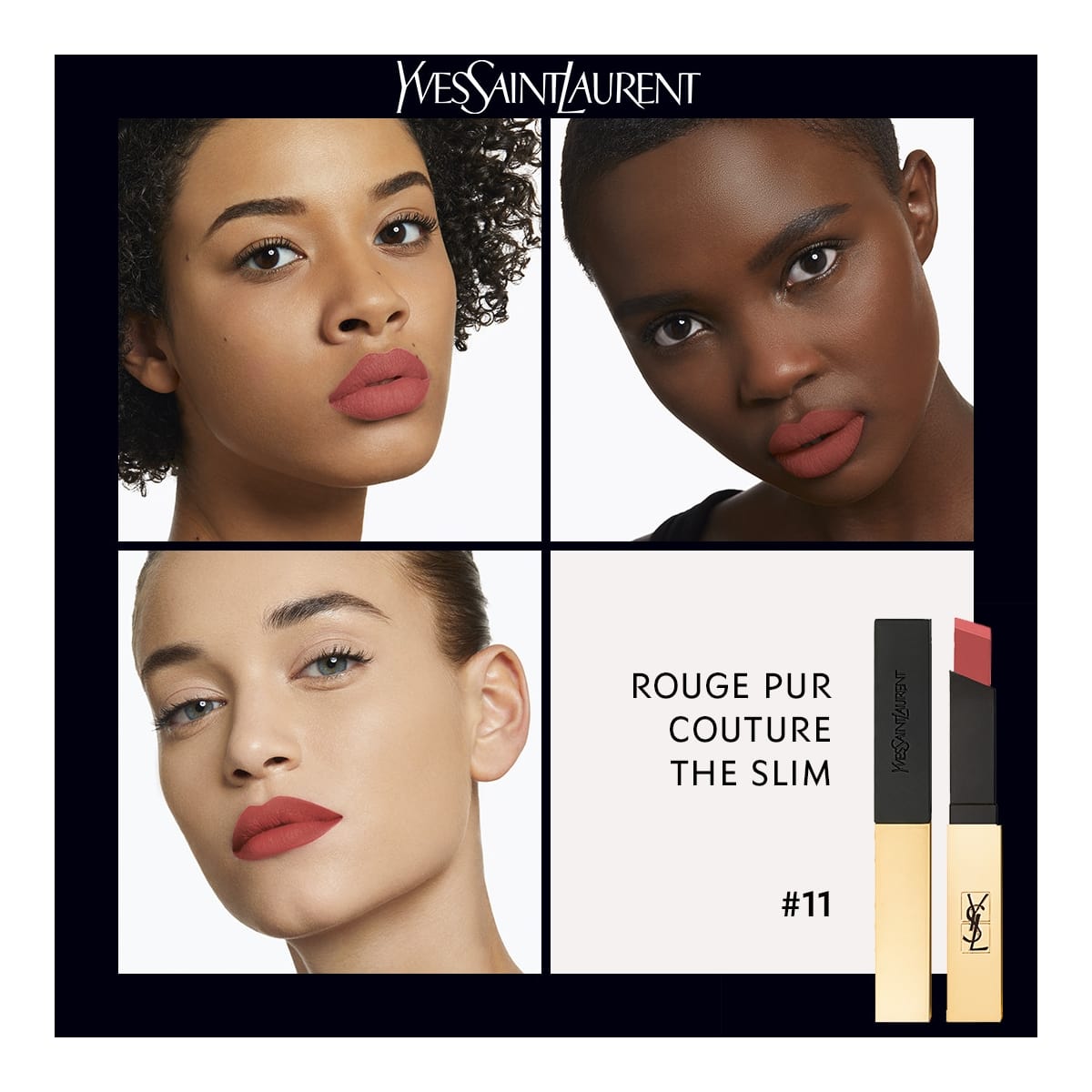 YVES SAINT LAURENT Rouge Pur Couture The Slim Rouge à Lèvres Ultra Mat
