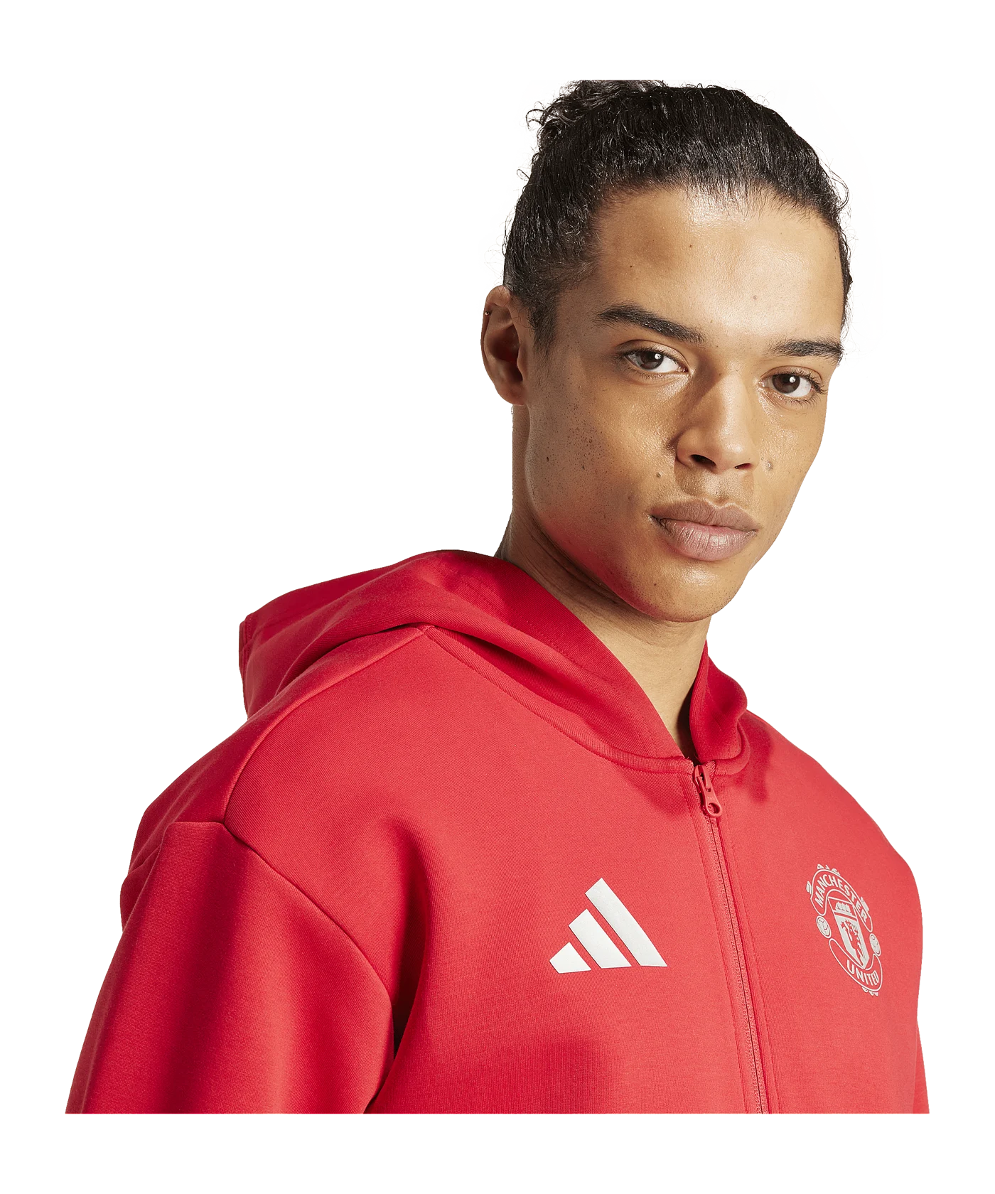 adidas Manchester United Anthem Jacke Rot