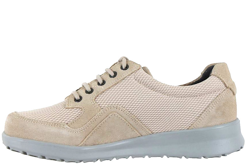 NEW FEET SKO I SANDFARVET MESH