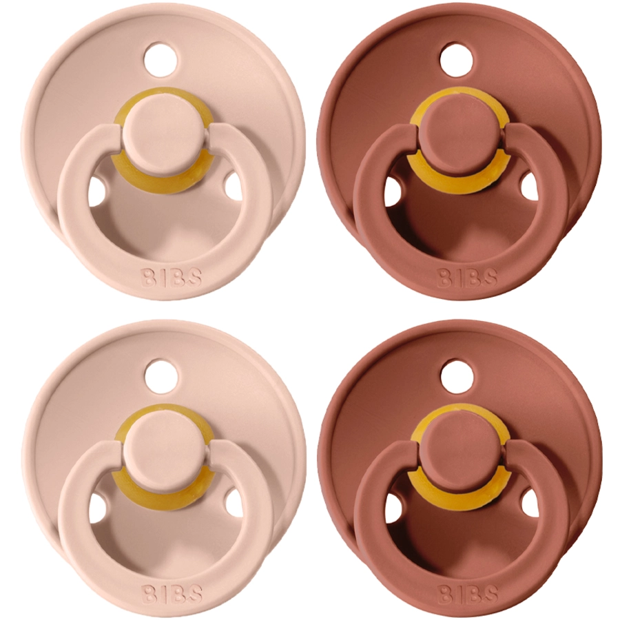 BIBS® Schnuller Colour Blush  Woodchuck 0-6 Monate, 4 Stk.