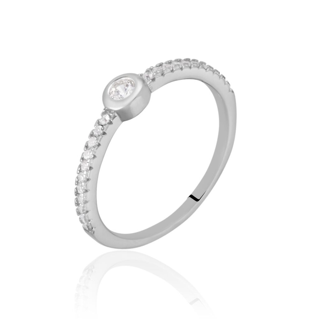 Bague Maryne Argent Blanc Oxyde De Zirconium