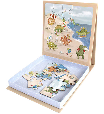Filibabba Magnetisch Puzzlespiel - 20 Teile - Dino Strand