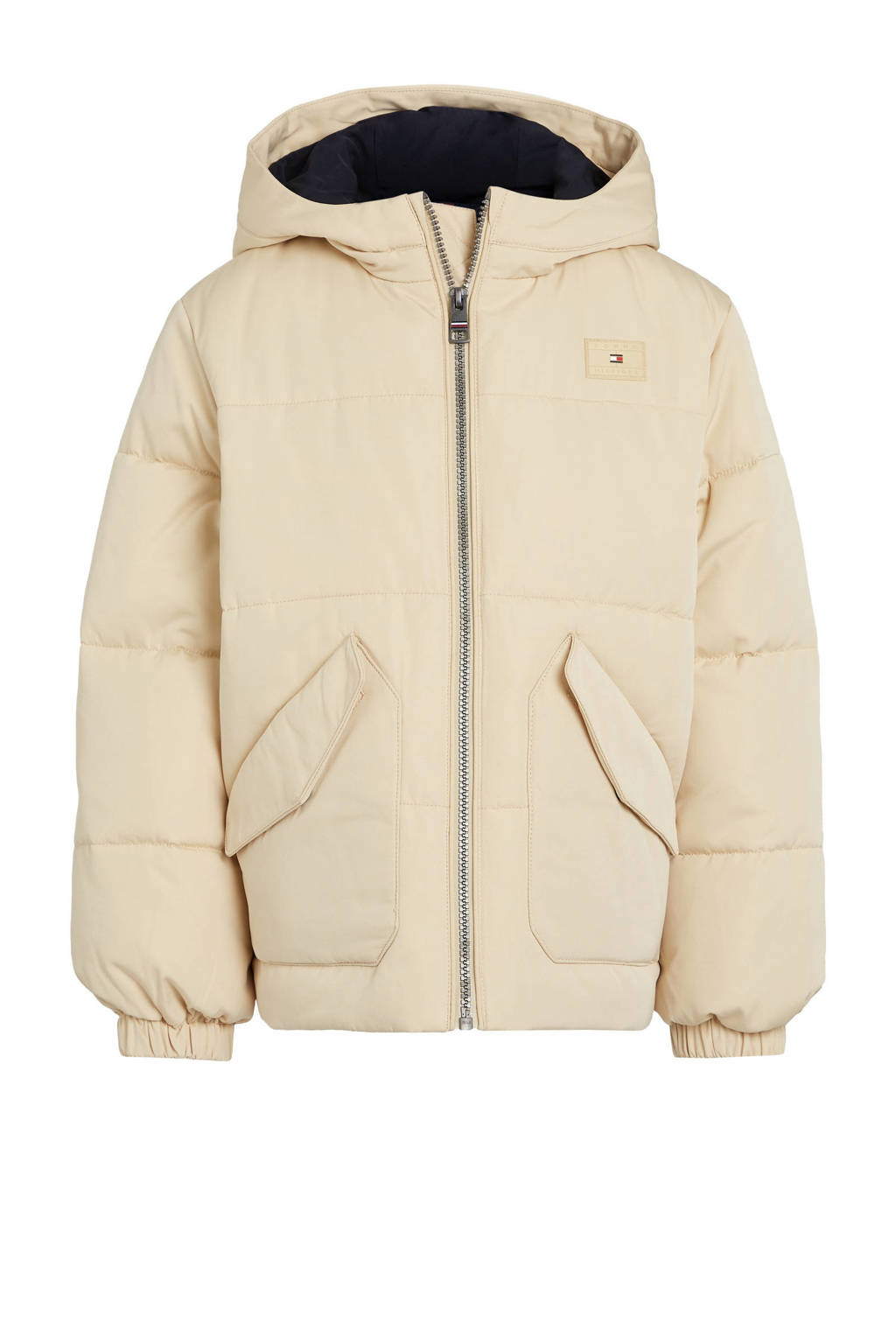 Tommy Hilfiger gewatteerde winterjas ivoor