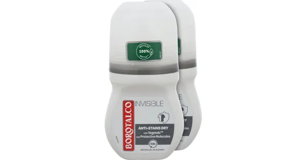 Borotalco Invisible Deo Roll On 2 x 50 ml