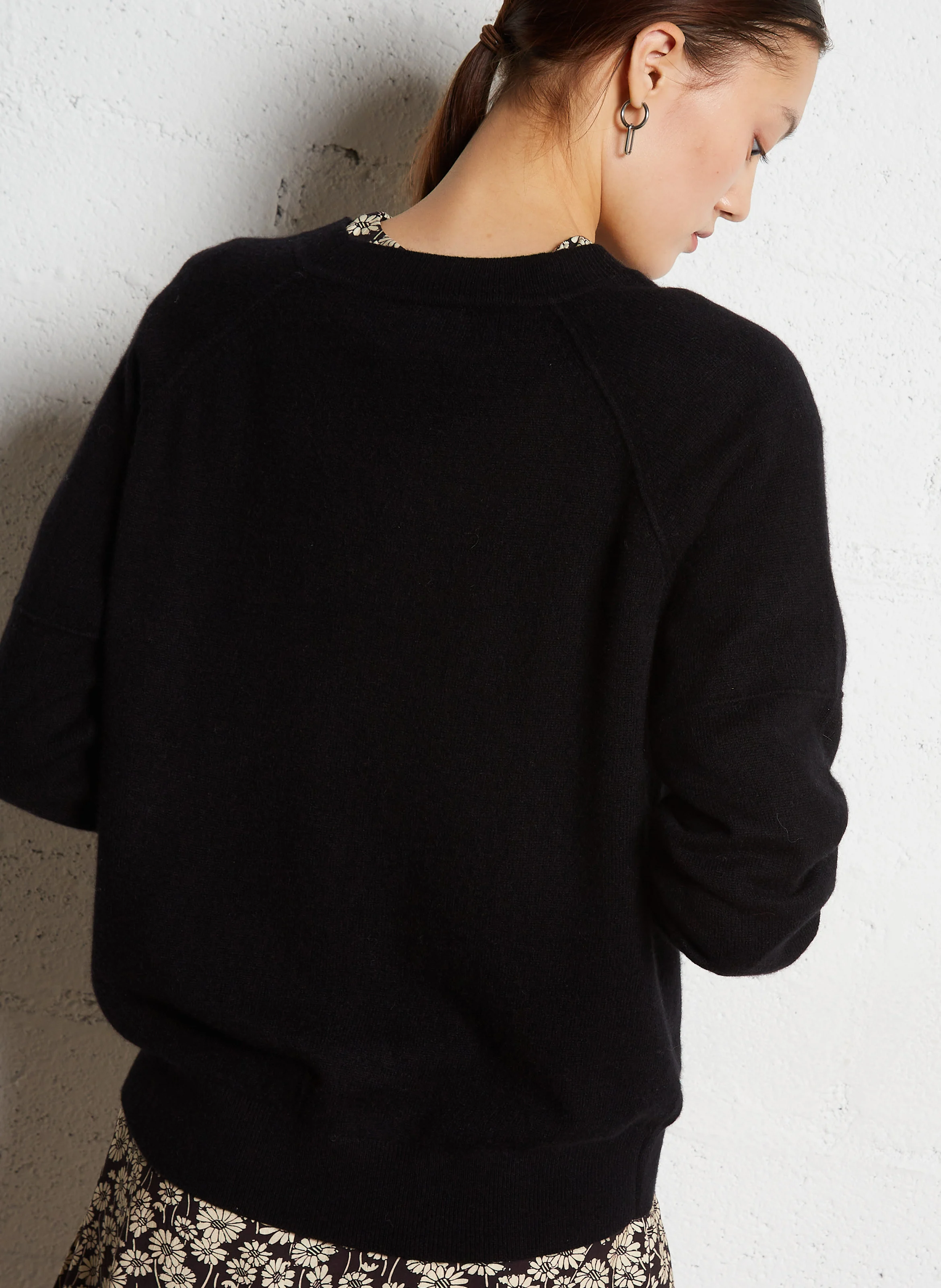 ARY - Pull col rond en cachemire | Noir