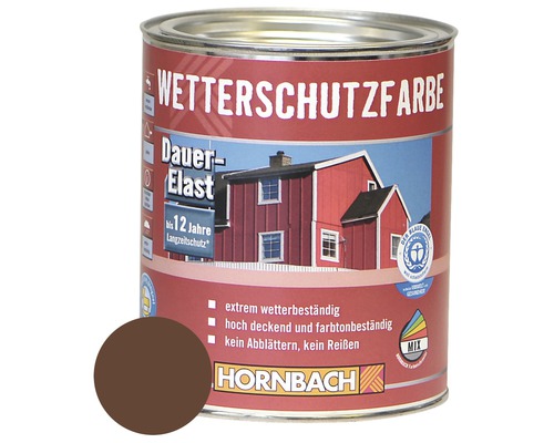 HORNBACH Houtverf Weerbestendige Verf Bruin 750ml