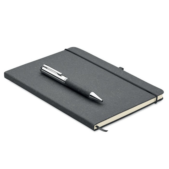 GiftRetail MO2195 - ELEGANOTE Carnet en cuir recyclé et stylo