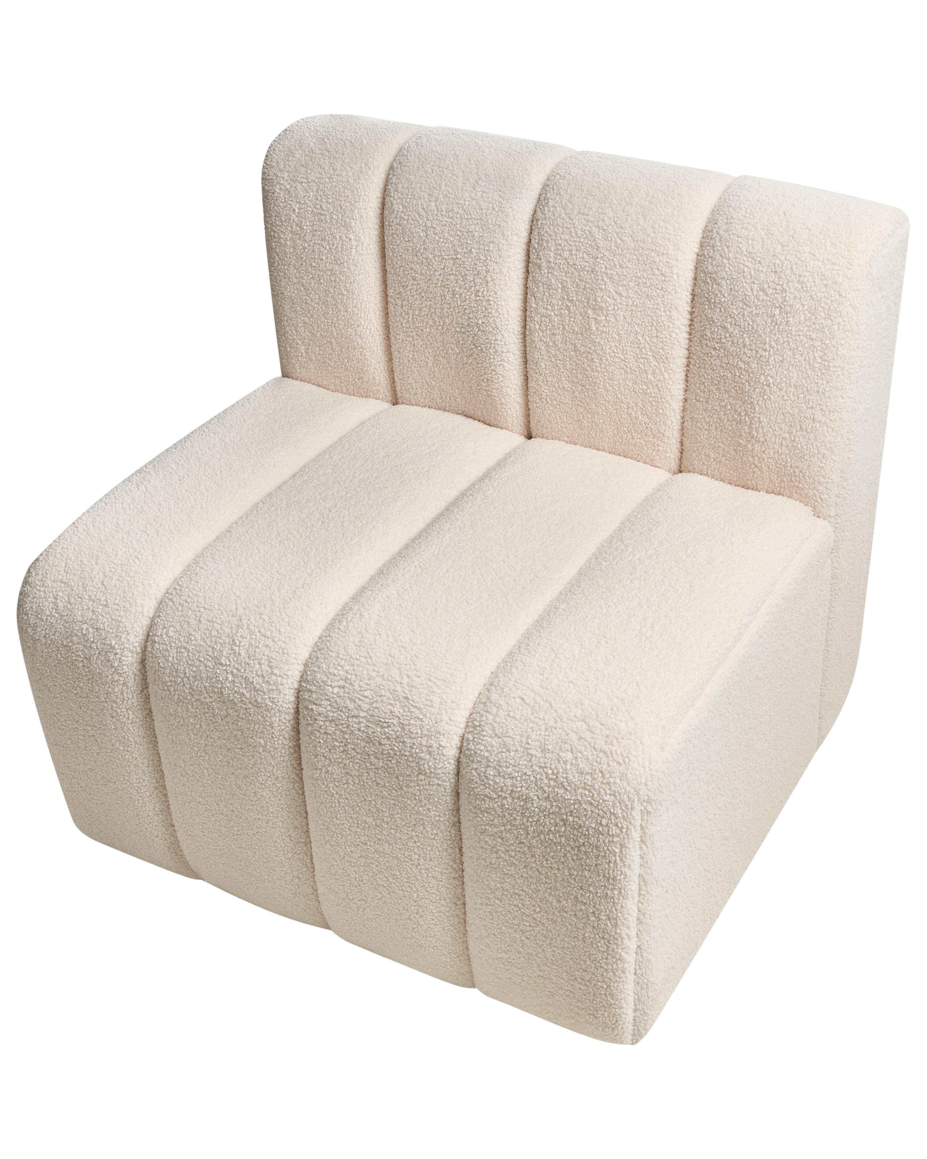 Fauteuil KAGE Bouclé Lichtbeige