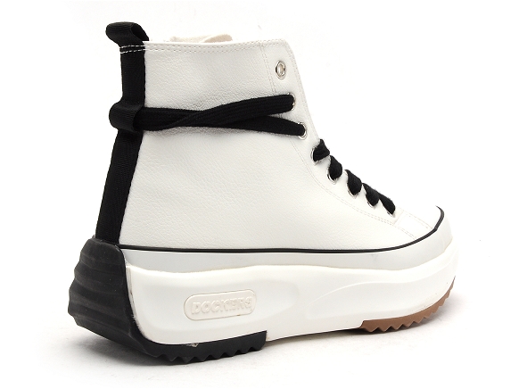 Dockers boots bottine plates femme 51iv201 blanc