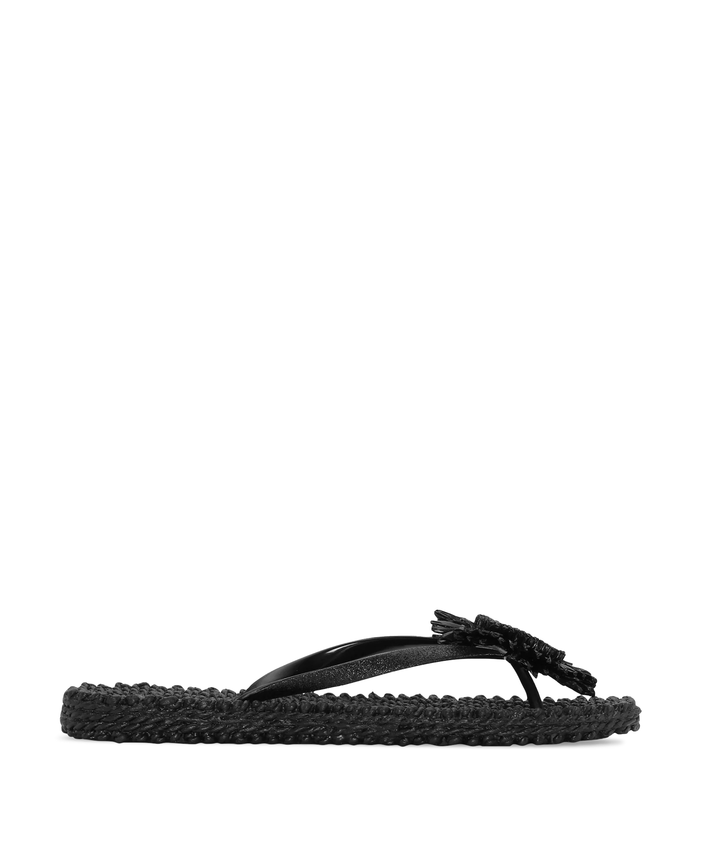 Ilse Jacobsen Hornbaek Flip Flop With Flower dames slippers zwart