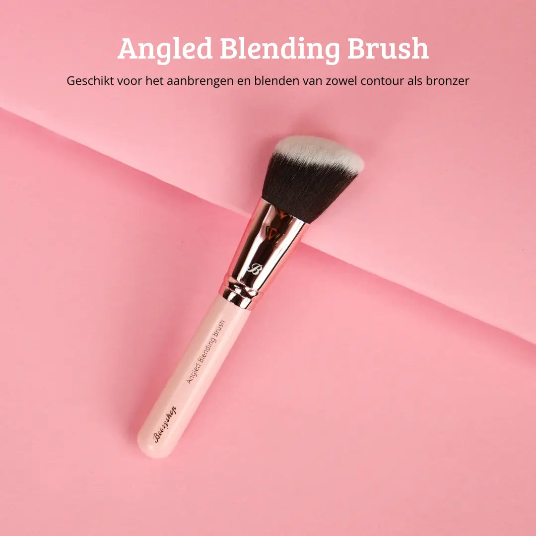 Pink & Rose Gold Angled Blending Brush