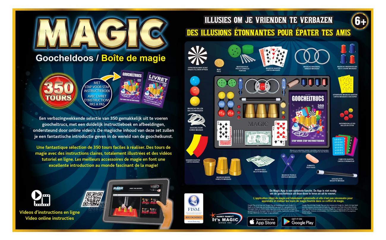 Magic goocheldoos met 350 trucs en handleiding