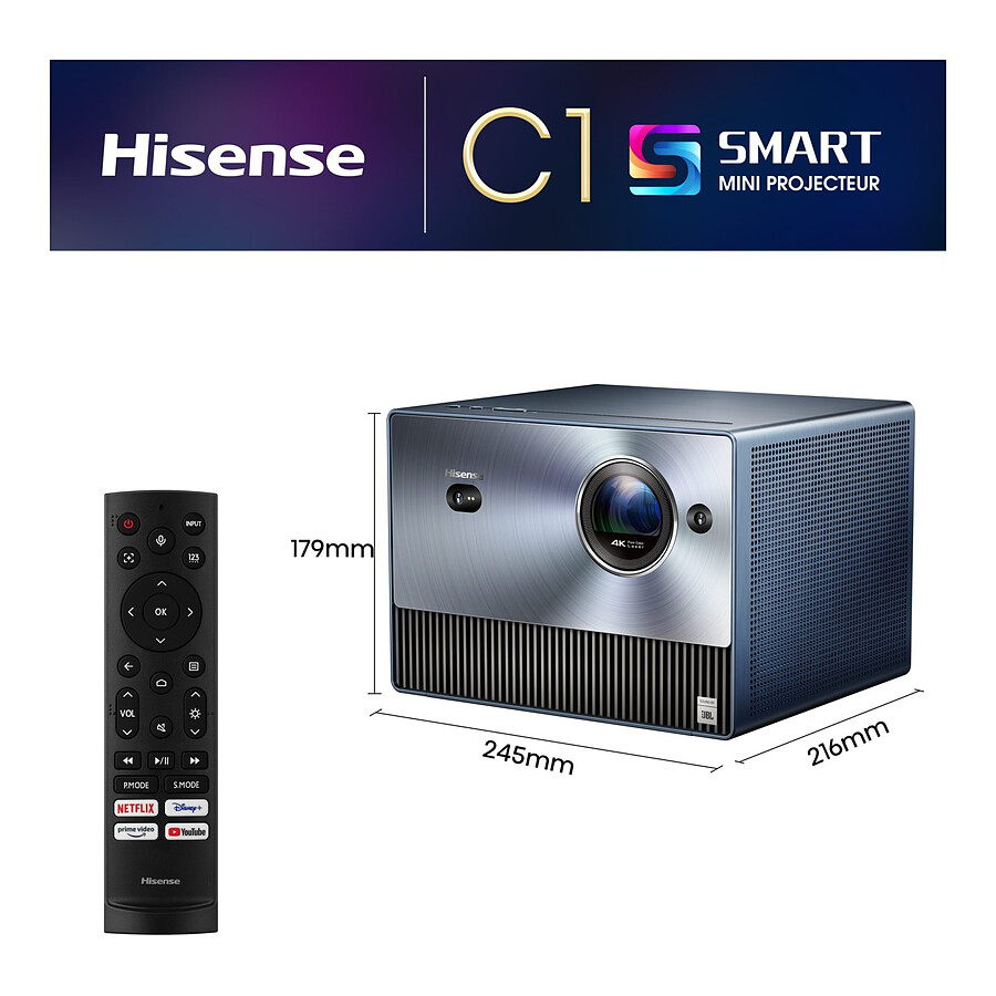 Hisense C1 - DLP Laser UHD 4K - 1600 Lumens