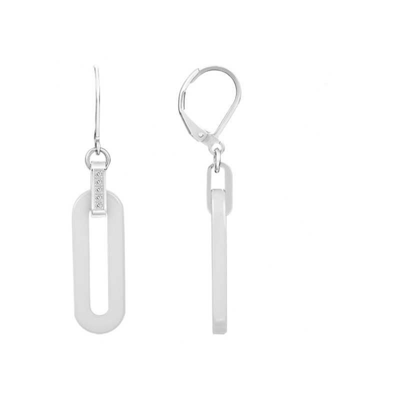 Boucles d'oreilles pendantes en Acier