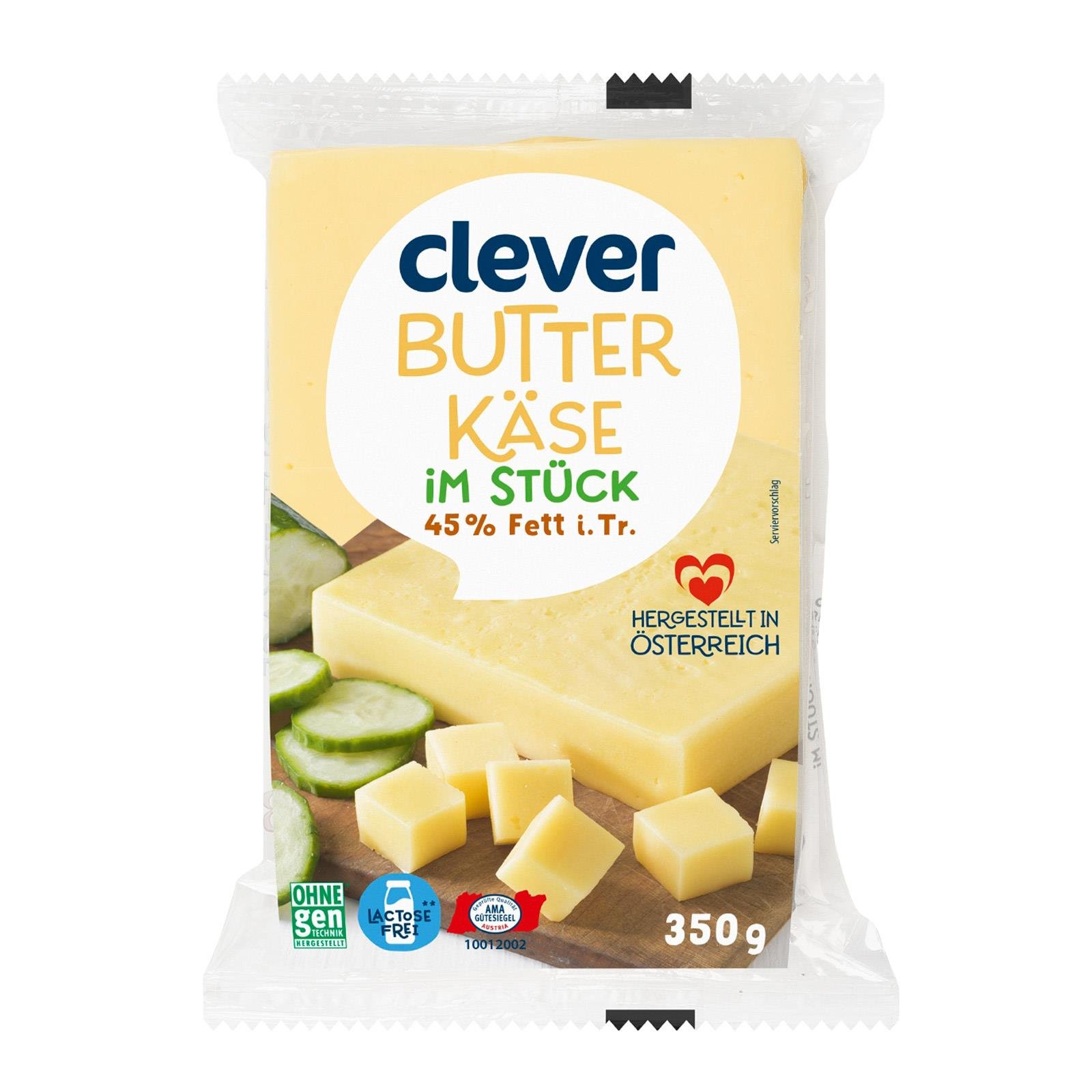 Clever Butterkäse im Stück