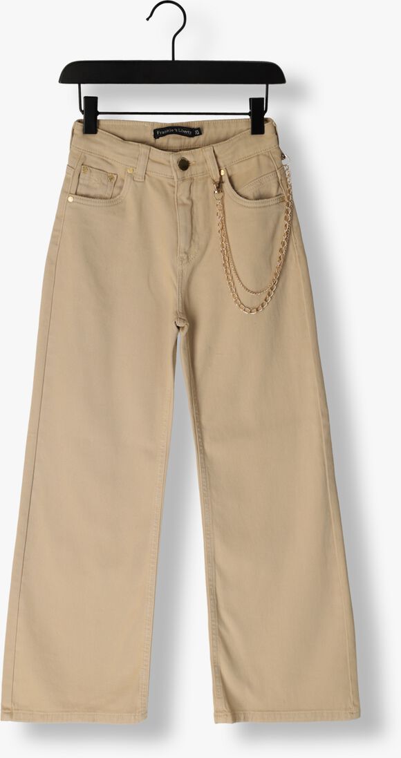 FRANKIE & LIBERTY zand frankie & liberty wide jeans attitude wide leg