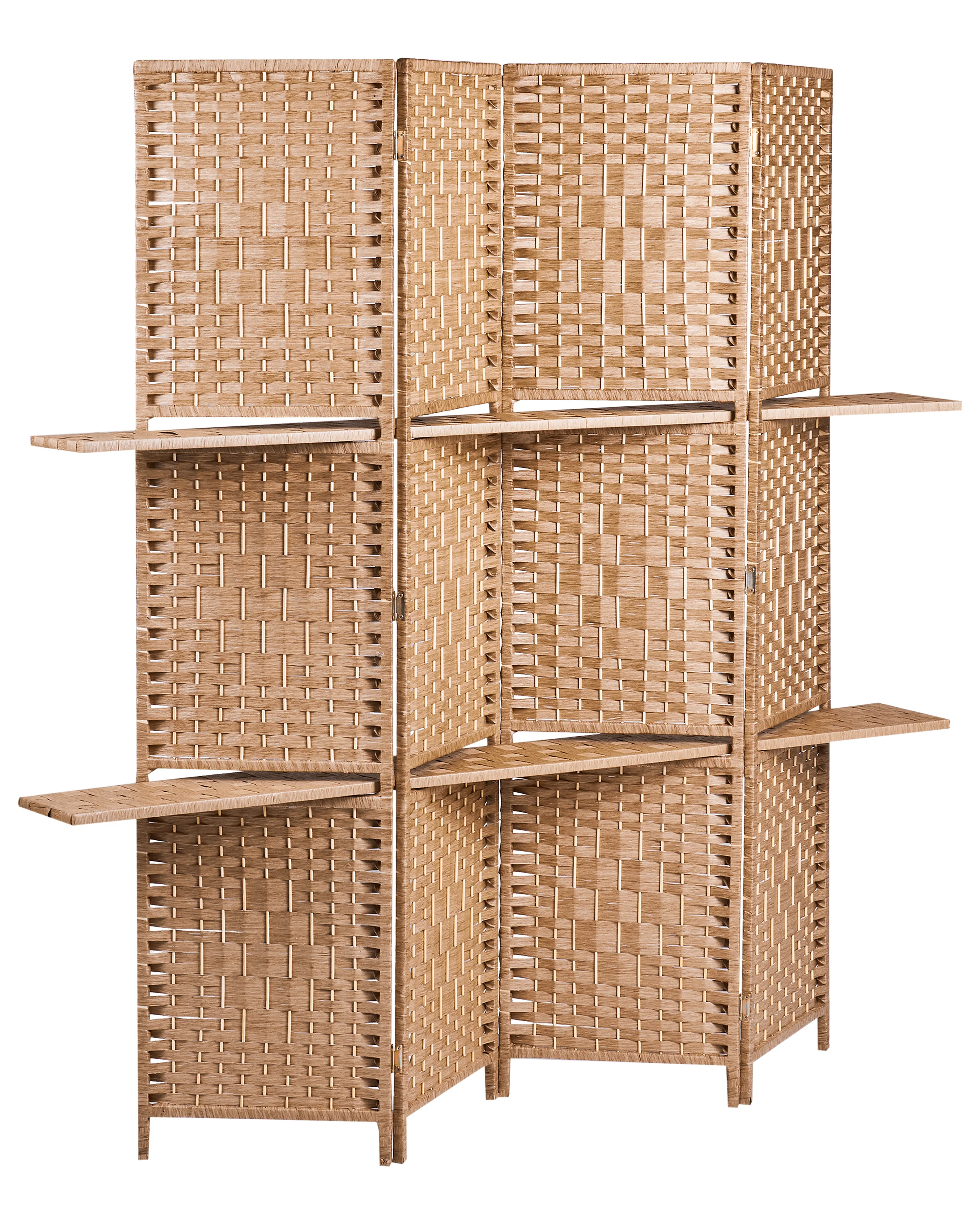 Roomdivider met 4 panelen TRAFOI Bruin 158 cm 170 cm