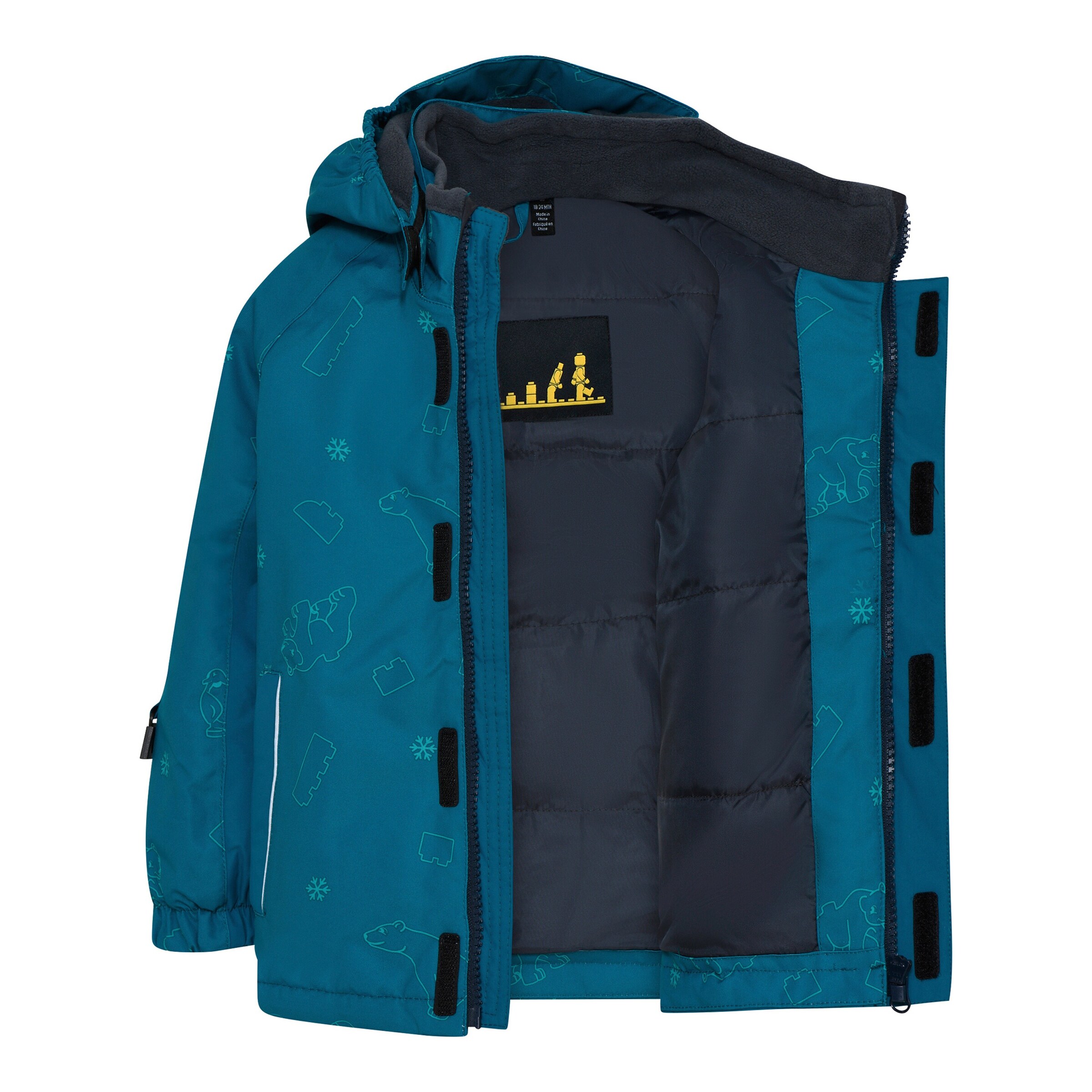 LEGO® kidswear Winterjacke mit abnehmbarer Kapuze LWJaden blau