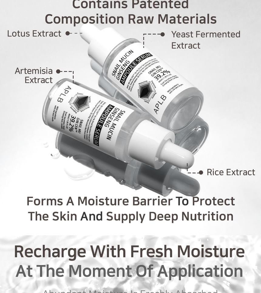 APLB - Slakkenslijm Ginseng Ampullen Serum Set