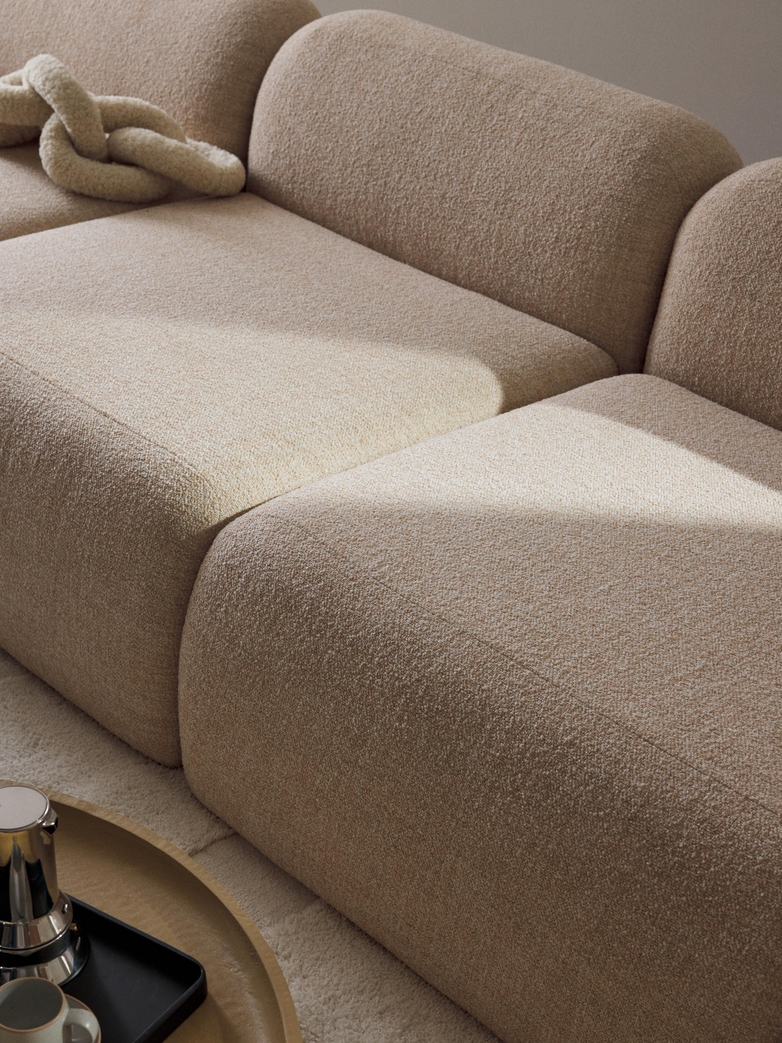 Modulaire bank Wolke (4-zits) van bouclé