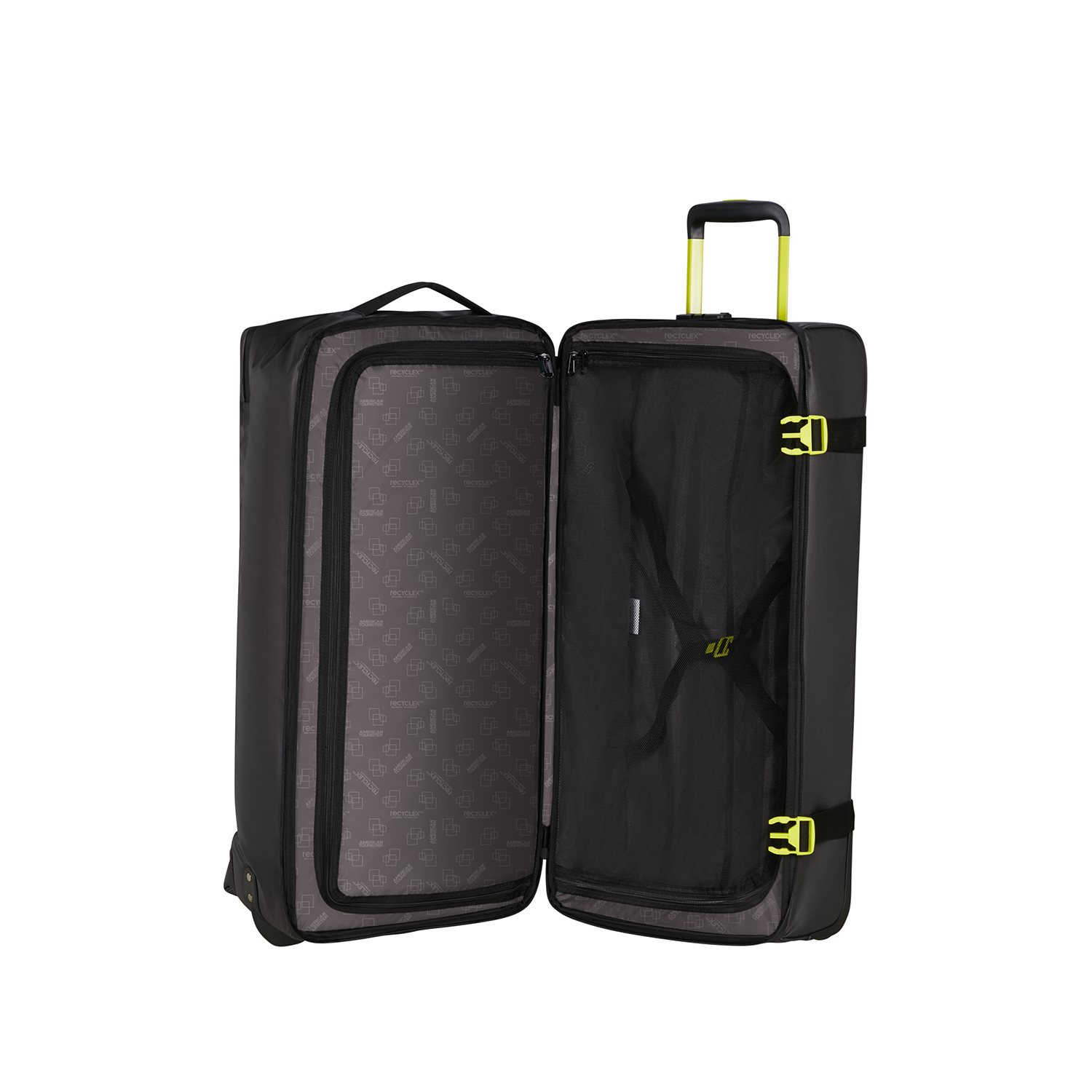 American Tourister Urban Track Duffle/Wheels L Coated black/lime