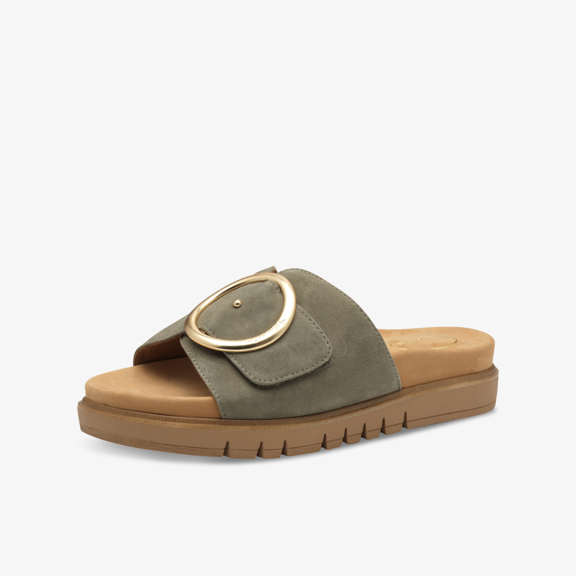 Tamaris Comfort Damen Pantoletten grün