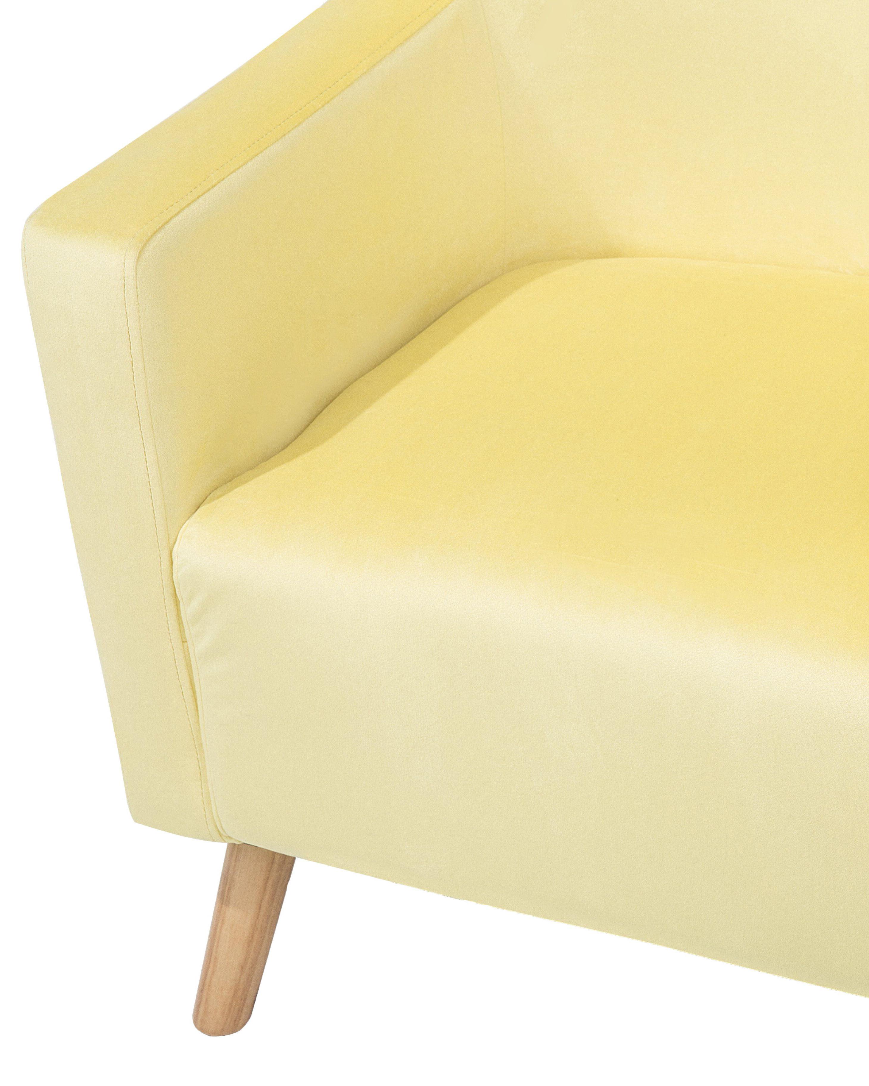 Oorfauteuil ONEIDA Fluweel Geel
