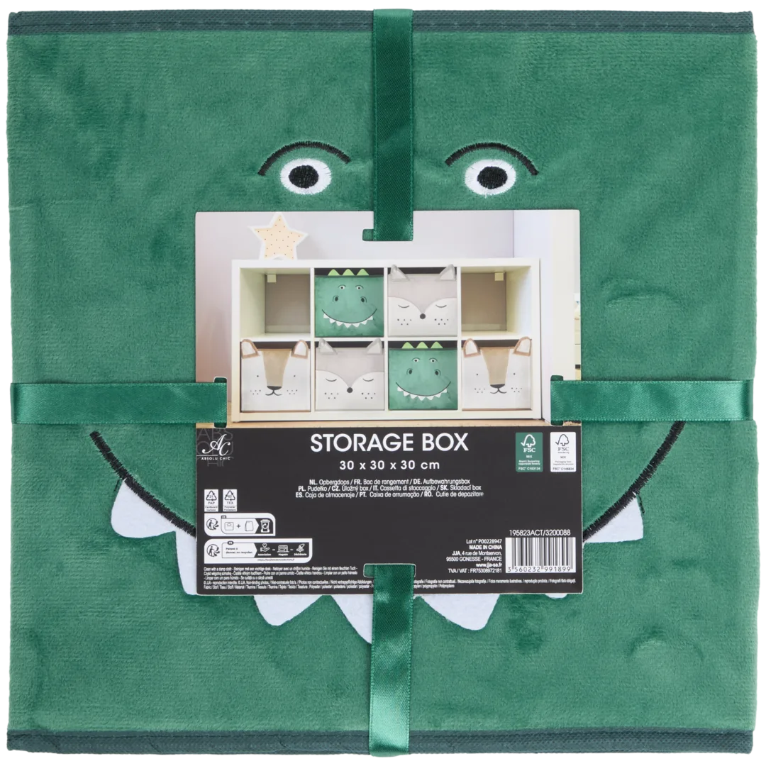 Panier de rangement pliable à motif