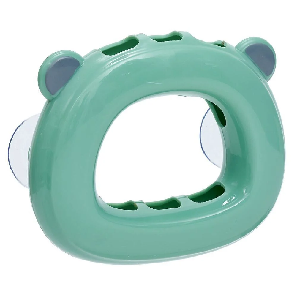 Support 3 brosses à dents enfant vert