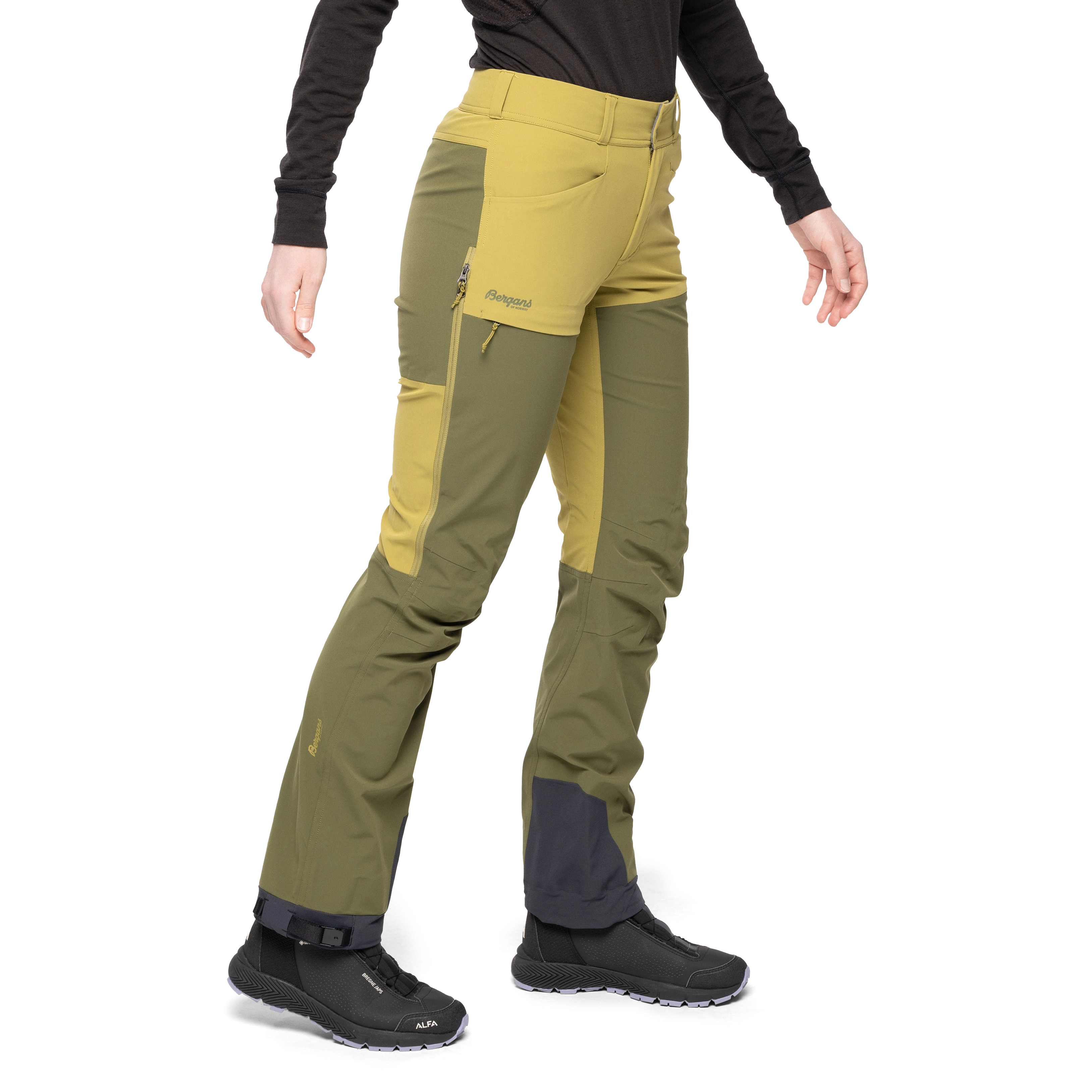 Bekkely Hybrid W Pants Olive Green / Dark Olive Green