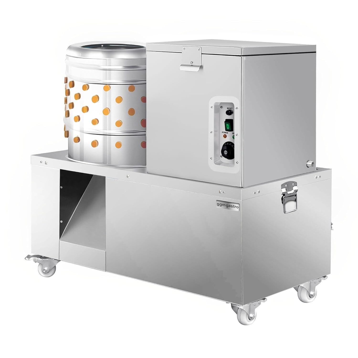 GGM Gastro | GRMWX50 | 2-in-1 Rupfmaschine & Brühkessel für Geflügel - Trommel Ø 500mm