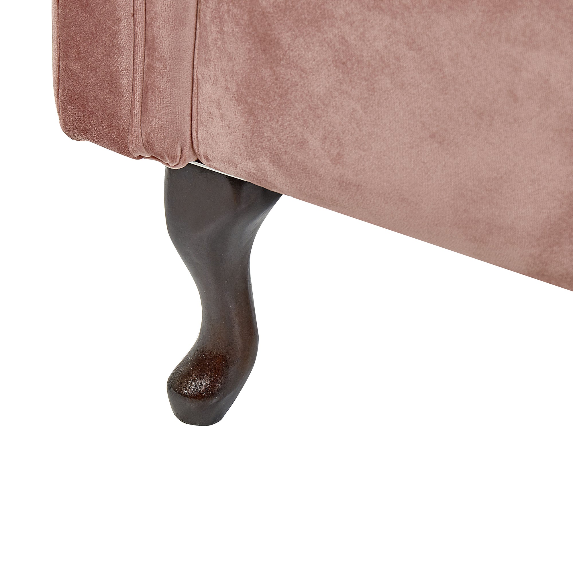 Beliani - LATTES - Chaise longue - Roze - Linkerzijde - Fluweel