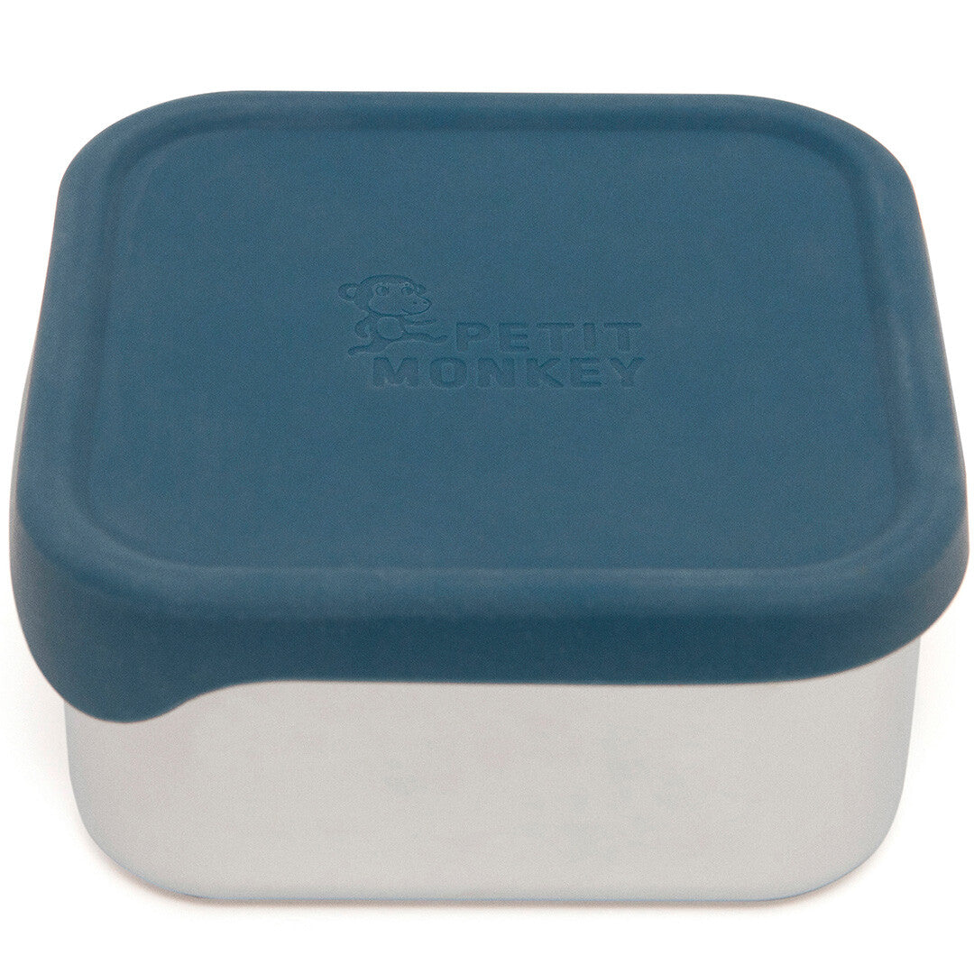 Petit monkey snackdoosje lucy - balsam blue